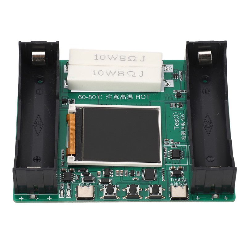 Battery Internal Resistance Tester 1.77 Inch Screen High Accuracy 18650