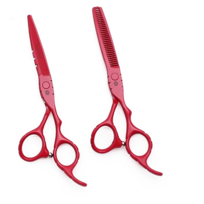 Kit Tijeras Profesionales Estilista Barbero Peluquero Purple Dragon 5.5 pulgadas