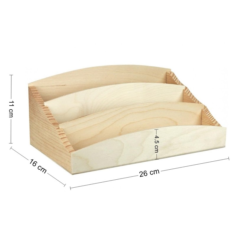Wooden World Letter Holder Wooden Envelope Holder Advertising Brochures Storage