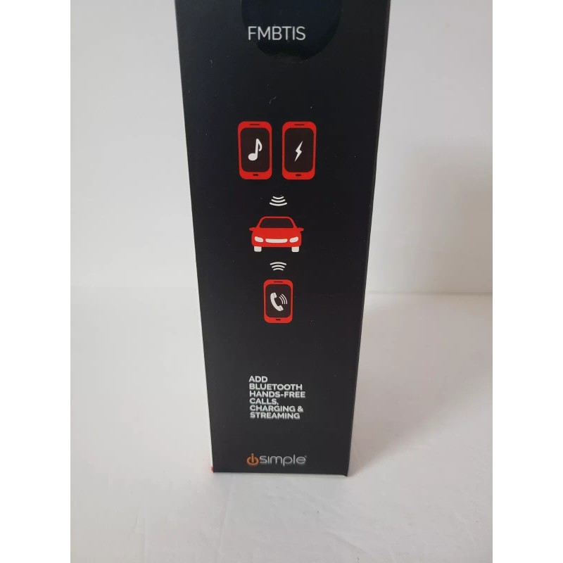 iSimple Bluetooth 5.0 FM Transmitter w/ Expandable Arm. Music Streaming,