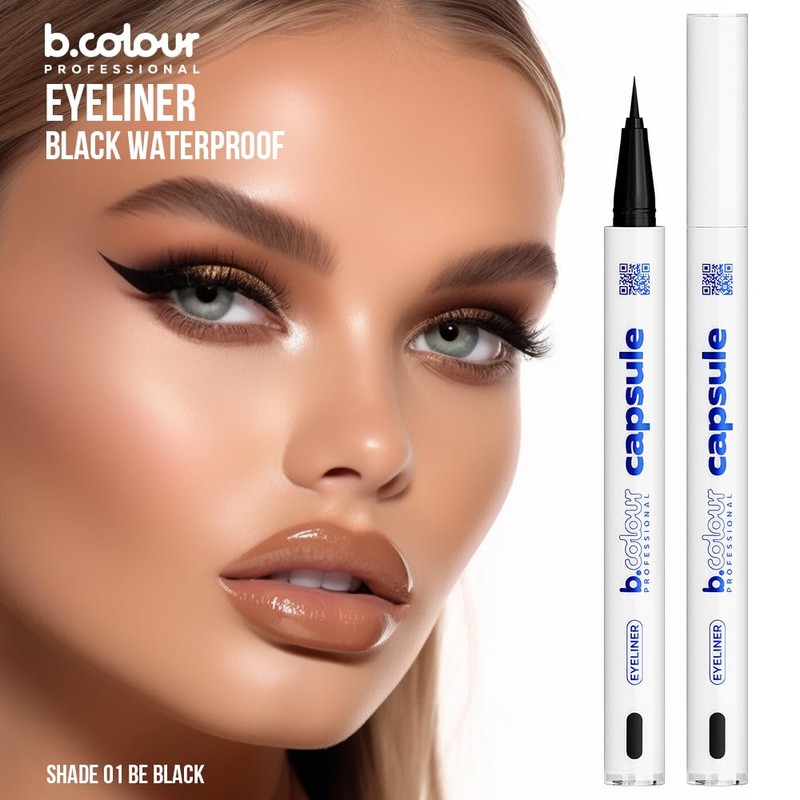 Waterproof eyeliner / 01 Be Black, Pro Capsule, BC, 7Days,