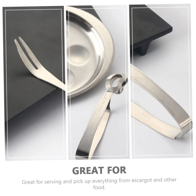 LABRIMP 9 Sets Escargot Serving Tongs Snail Tongs for Escargot