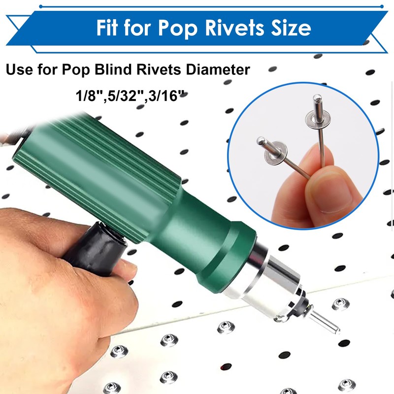 Seept 320PCS Silver Pop Rivet washers Assortment kit for Pop