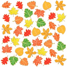 Hoteam 32 Pcs Fall Maple Leaf Enamel Pins Bulk Autumn Thanksgiving Lapel Pins Maple Leaf Brooches for Clothing Bags Backpack Hat Accessory Gifts