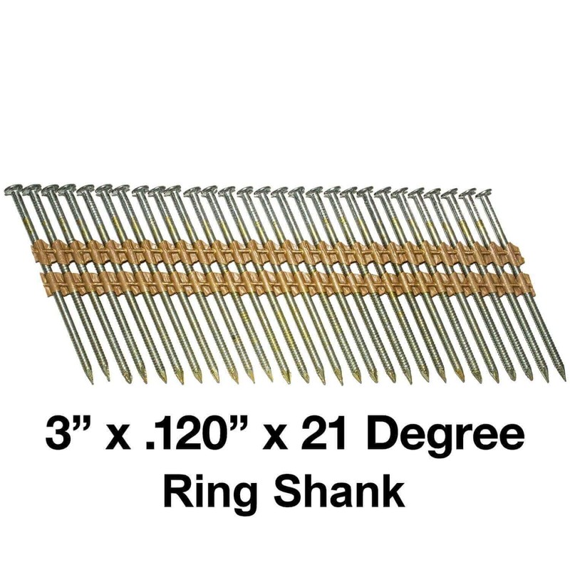 3" x .120" (10d) 21 Degree - Vinyl Coated -