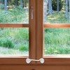 Door Hook and Eye Latche,2 PCS 8 Inch White Cabin