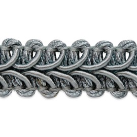 Trims by The Yard Alice Classic Woven Braid Trim, 1/2-Inch Versatile Trim for Sewing, Washable Decorative Trim for Costumes, Home Decor, Upholstery, 10-Yard Cut, Light Blue