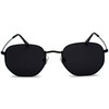 RUNHUIS Retro Polygon Sunglasses for Men and Women, Fashionable Square