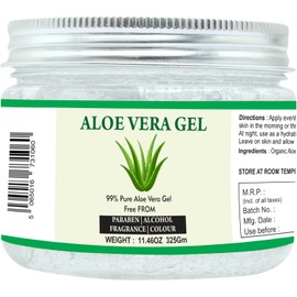 Raslok Gel De Aloe Vera Gel De Aloe Natural 100% Puro Para Hidratar La Piel De La Cara Y El Cabello, Hidratante Durable Hidratante Calmante No Pegajoso (11.46 Oz)