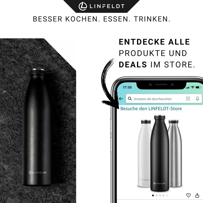 LINFELDT® Water Bottle (Stainless Steel)