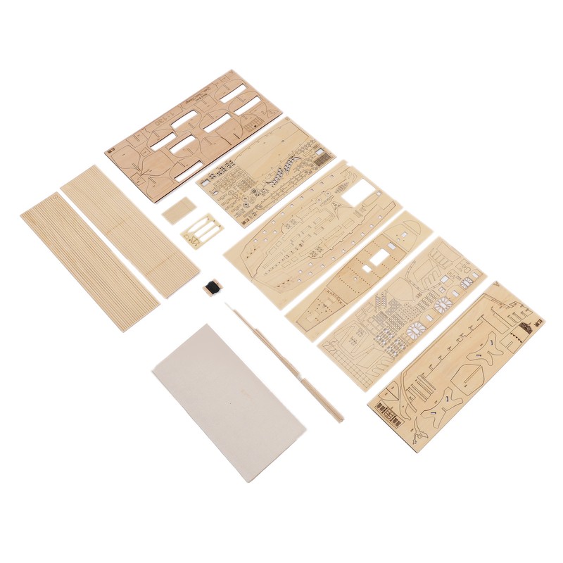 1: 130 Wooden Model Sailboat Kit for Adults Improve Hands
