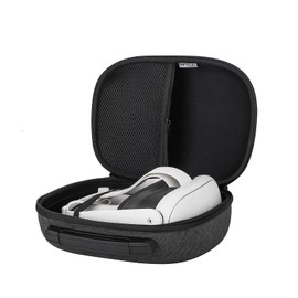 Hensych Aufbewahrungsbox für Oculus Quest 3 VR Gaming-Headset-Controller, hartes EVA, tragbare Reise-Tragetasche, Handtasche für Oculus Quest 3， Meta Quset 3 Headset-Tragegriff VR-Schutzkofferzubehör
