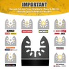 Hiinny 60PCS Oscillating Tool Blades, Professional Universal Titanium Oscillating Saw