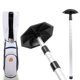 BDHI 1pc Golf Travel Bag Support Rod Aluminum Adjustable 4 Telescoping Sectio Golf Support Cover Stick Bag Protective Golf Bag Support Frame for Golf Bag Durable Portable(Y278-1)