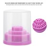 Nail Drill Holder, 48 Holes Dustproof Stand Display Organiser Box