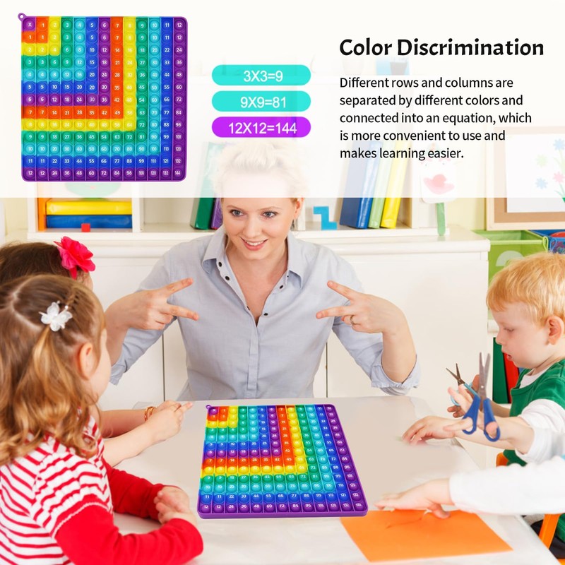 Push Pop Fidget Toys, Push Up Bubble Sensory Toy Double-Sided