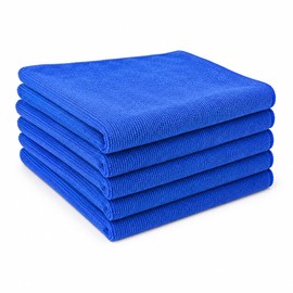 Taro Works Microfiber Car Wash Towel, Automotive Clean Up, Small, Excellent Water Absorption, 11.8 x 11.8 inches (30 x 30 cm), 5 x Towels