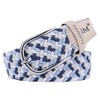 PACDE Western Candy Colours Elastic Braided Women Canvas Belt Woven