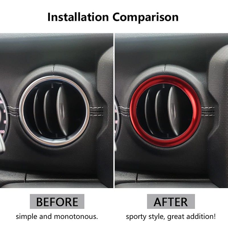 LECART - Fundas de ventilación para Jeep Gladiator de interior