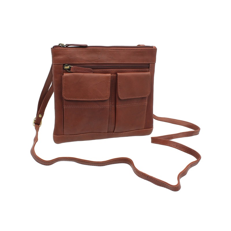 Visconti Leather Handbag Style 18608A - Brown