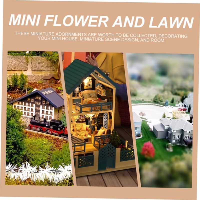 Operitacx 2 Boxes Grass Shed Simulation Grass Cluster Botanical Decor