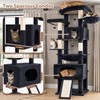 Gitelsnour Cat Tree, 78.7'' Cat Tower, 2 Big Condos for