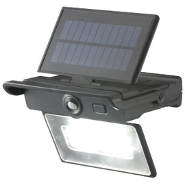 Ohm Denki Monban Solar Sensor Light Panel Folding White LED Black LS-S140PFR4-K 06-4289 OHM