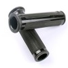 MotorToGo 7/8" Open End Black Motorcycle CNC Aluminum Handlebar Gel