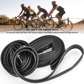 BEAUGIREW 2 Pack 700C Road Bike Tubes 700 x 18C/20C/23C/25C FV 60mm Presta Valve Bicycle Inner Tubes Compatible with 700x18C 700x19C 700x20C 700x21C 700x22C 700x23C 700x24C 700x25C Bike Tire Tubes