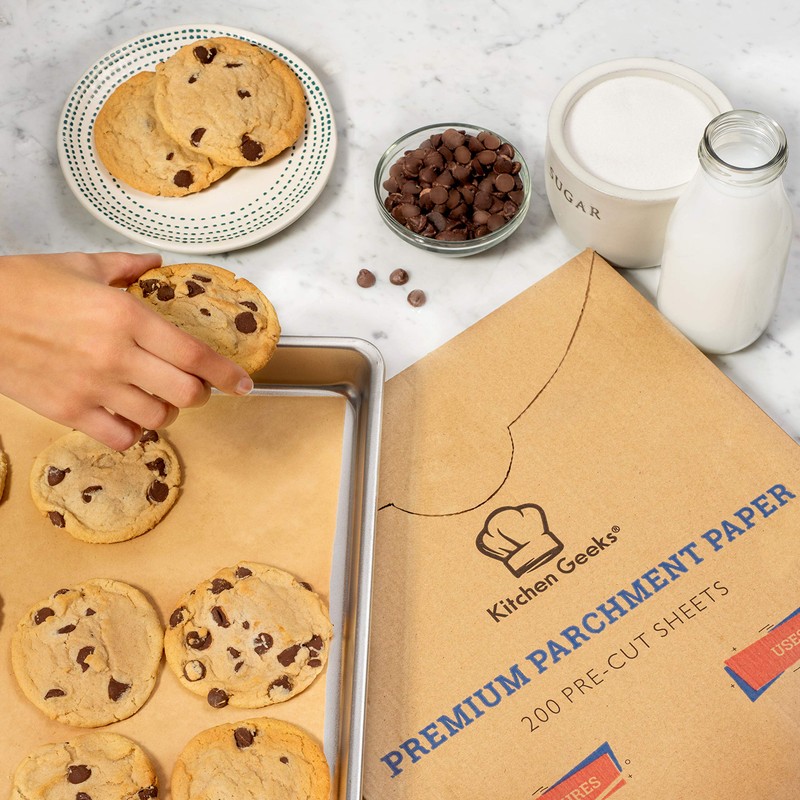 Parchment Paper Baking Sheets Unbleached Non-Stick Precut 12x16 Inches Will