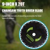 PLAXNS 9" x 20T Chainsaw Tooth Cutter,10" x 80T Carbide