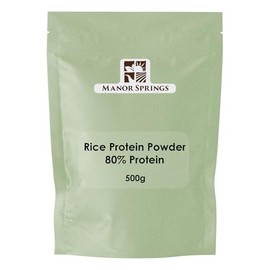 Brown Rice Protein Powder 500g - 80% Protein Content by Manor Springs