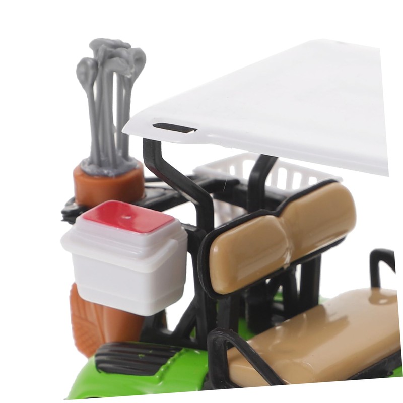 Mikinona Miniature Golf Cart Model Durable Desktop Decoration Realistic Golf