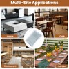 KATIMI PVC Clear Table Protector, 137 × 198cm Transparent Table
