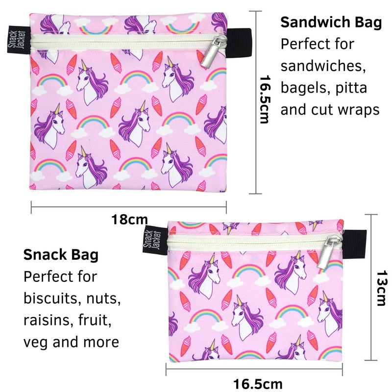 Reusable Sandwich & Snack Bags - by SnackJacket | Set