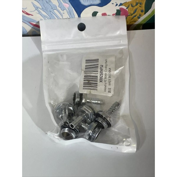 Wendry PC Water Cooling Barb Fitting, Two-Touch Fitting G1/4 Thread