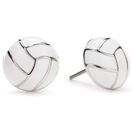 SIXDUTON Earrings 925 Silver for Women, Hypoallergenic Sporty Earring Jewellery Women Fans Style for Football Basketball Tennis Baseball Stud Earrings Gift, Sterling Silver, No Gemstone