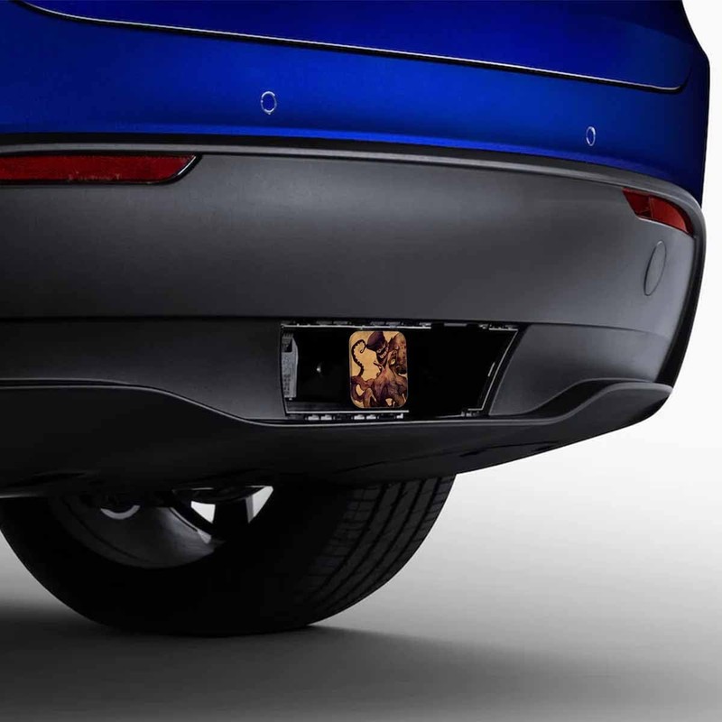 Beabes Soft Rubber ocean animal Octopus Square trailer Hitch Cover