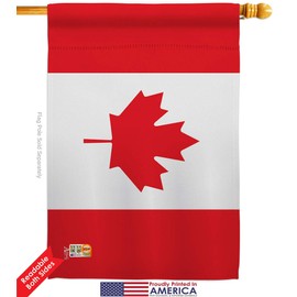 Nationality Canada Garden House Flags Set Regional Nation International World Country Particular Area Small Decorative Gift Yard Banner Double-Sided Made in USA 28 X 40