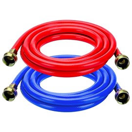10FT Rubber Washing Machine Hoses Burst Proof 2 Pack For Hot and Cold Water 3/4" NPT Connection Water Supply Lines by Cenipar Fit for ALL Washing Machine