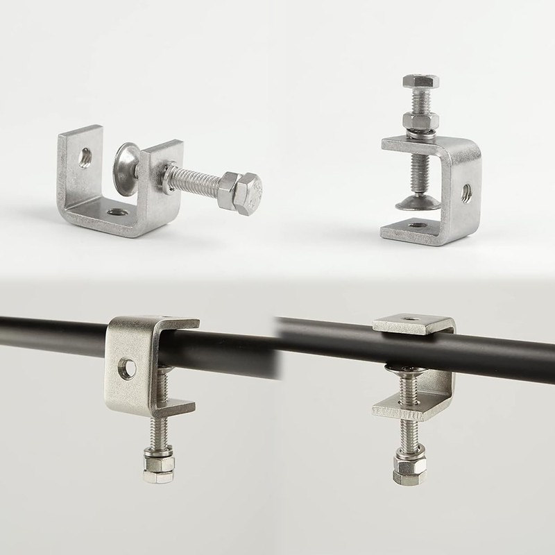 Cobenga 4 Pcs Small 304 Stainless Steel C Clamp Tiger