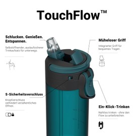 Sparrow Children's Water Bottle, 500 ml, TouchFlow Tritan Water Bottle, BPA-Free, Leak-Proof, Sports Bottle, with Straw for Sports, Outdoors, Lightweight, Sustainable