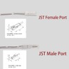 VST 6.56ft Flexible Extendable Cables with 12V JST Connector Male