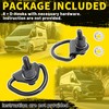 KUAFU 6Pcs Cargo D-Hooks Compatible with 2015-2024 Ford Transit-150 250