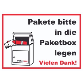 HB-Druck Parcel Box Sign A5 (148 x 210 mm)