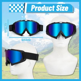 Tallew 4 Gafas de Moto Gafas Todoterreno ATV UTV Gafas Antiarañazos para Montar para Hombres Mujeres