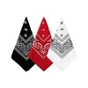 Bycc Bynn 3 Pack Pure Cotton Paisley Pattern Bandanas Square