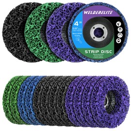 WelderElite 12 Pack 4 Kinds Paint Strip Discs 4"x5/8" Angle Grinder Stripper Wheels for Removing Paint Rust and Oxides of Metal and Wood Surfaces