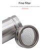 Stainless Steel Powder Sifter with Lid, Coffee Sugar Flour Jar