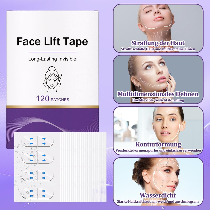 Pack of 240 Face Lifting Tape Wrinkle Plasters Face Lifting